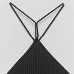 ZARA  dress ribbed stretchy Black Fringe bohemian summer vacation maxi  Photo 6