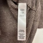 Chico's Chico’s Size 1 Metallic Colorblock Striped Asymmetrical Blouse Chico Size Medium Photo 4