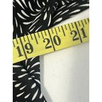 Talbots Women's MP Black White Print Top 3/4 Sleeve Round Neck Side Slits Career Photo 6