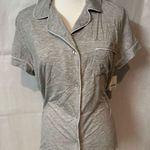 Loft  Gray Short Sleeve Pajama Top Photo 0