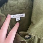 Free Assembly Olive Green Denim Dress Size 8 Photo 3