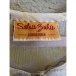 Sobia Zuha Original Sheer Dress Pakistani Designer Slit Leg Sheer Summer Unique‎ Yellow Size M Photo 2