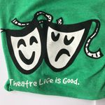 Gildan Theater Life is Good T Shirt Medium Vintage Green Photo 1