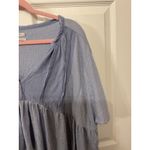 Urban Outfitters Jasmine Oversized Babydoll Blouse in Light Blue, M Photo 5