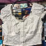 Romwe Schiffy Button Front Crop Top Photo 0