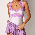 NWOT X Intimately By Free People Neon Nights Bodysuit Lilac Photo 1