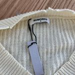 Distressed Cream Sweater Top Photo 1