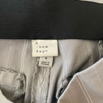 A New Day Women’s gray w/ white stripes pull-on pants ankle length Size 8 Photo 2