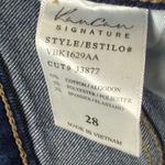 KanCan Kurvy Ultra High Ankle Jean Womens 28 Blue Split Frayed Hem Distressed Photo 14