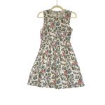 Madewell  Garden Vine Sleeveless Cotton Dress Sz 0 Floral Fairy Cottage Preppy Photo 2
