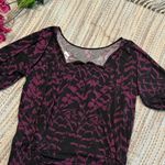 Roommates  Modern Blouse design black violet Plus sizes Women Size 3X Photo 3