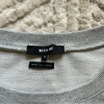 Miss Me  Cotton Spandex Nautical Ruffle Striped Tiered Spring Blouse Size M Photo 4