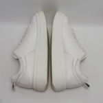 ZARA Woman All White Casual Style Faux Leather Low Top Sneakers Size Eu 40 Photo 8