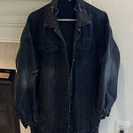 SheIn  distressed denim jacket size Large Photo 0