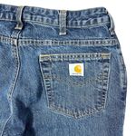 Carhartt  Relaxed Fit Straight Leg Jeans Womens 8x34 Utility Denim WB160-VIO Tall Photo 6