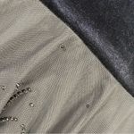 J.R.Nite Skirt Black 10 Velvet Sheer Beaded Gothic Whimsigoth Fairy Grunge VTG Photo 3