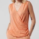 Athleta Orange Breezy Wrap Tank Camisole Top XL Photo 0