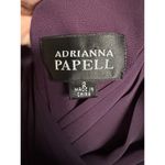 Adrianna Papell  Silk Plum Flutter Sleeve Tired knee length Dress size 2 Photo 11