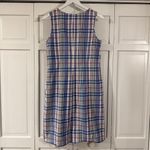 L.L. Bean purple madras plaid shift dress size 8 Green Photo 4