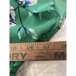 Jessica Howard Women's Hi Low 8 Green Floral Chiffon V-Neck Belted Short Sleeve Photo 7