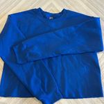 Gildan  Women’s Cropped Royal Blue Crewneck Sweatshirt - Size S Photo 0