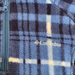 Columbia  Blue Plaid Quarter Zip Fleece Pullover Photo 6