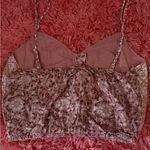 American Eagle Outfitters Pink and Orange Patterned Crop Top Photo 3