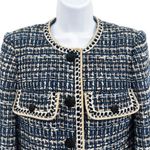 Veronica Beard Brim Tweed Button Blazer Jacket Coat Bell Sleeve Collarless 4 Photo 5