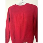 Talbots  Sweater Women's Small Red V-neck Cashmere Petite Classic Relaxed Photo 5
