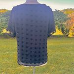 Blooming Jelly  Women’s Black PomPom Style Blouse Photo 9