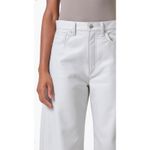 AGOLDE NWT  Luna High Waist Barrel Leg Leather Blend Pants in Wisp Sz 25 $348 Photo 3