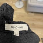 Madewell  Wide-Leg Textured Knit Cropped Overalls Jumpsuit Black size Large Photo 9