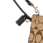 Coach  Brown Tan Monogram Wristlet Photo 2