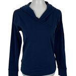 Levelwear Sweater Medium Blue Hooded Pullover Cozy Athleisure Sport Streetwear Photo 0