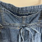 Pilcro Anthropologie  Denim Jean Overall Skirt Skirtall‎ Women's Size Large Photo 4