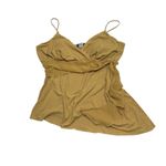 Studio 1940 Vintage Y2K Gold Glitter V-Neck asymmetrical tank top Photo 6