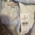 Loft  linen‎ blend mini skirt paisley floral print women’s size large NWT Photo 3