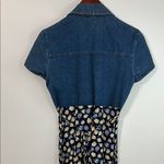 Chico's Vintage Denim Floral Button-Down Dress – Size 7 Made In USA Photo 7