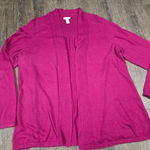 Chico's  Silk Angora Blend Dark Pink Cardigan Sweater Size 3 XL - 16/18 Photo 0