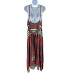 Cleobella Azara Spice Ikat Boho Maxi Dress Medium Backless Festival Resort Photo 4