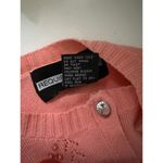 Requirements  Pink Embellished Button-Up Cardigan Sweater Womens Size SMALL Photo 6
