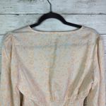 Urban Outfitters  Floral Long Sleeve Crop Top Size Small Photo 5