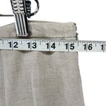 INC International Concepts Skirt Women 4 Linen A Line Flare Midi Cottage Granola Tan Photo 5