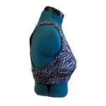 Jockey Palm and Stripes Full Figure No Bounce Sports Bra Gray Size XL Photo 1