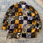 Jessica Holbrook Vintage  100% Silk Funky Top 1X Photo 7