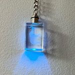 Crystal Elephant Keychain with Silver Tone Hardware and Light Up Feature Photo 3