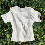 Cotton Baby Rib White “Nuthin Fancy” T Size XS Photo 1