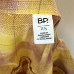 BP NWT  Yellow Plaid Long Sleeve Mini Dress - Size: XS Photo 2