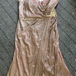 Shimmering Gold and Brown Granzellas Dress Size L Photo 0