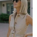 Tuckernuck Ocean Spray Cheyenne Dress Size XXL NWT Geo Print Belted Midi Blue Photo 15